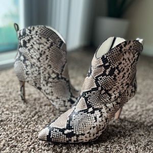 Snake skin boots